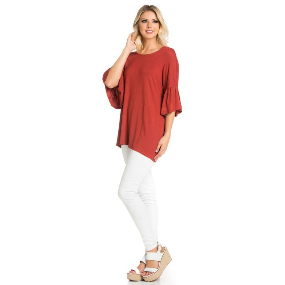 🍂Beautiful for Fall Bell Sleeve Tunic🍂🍁💯